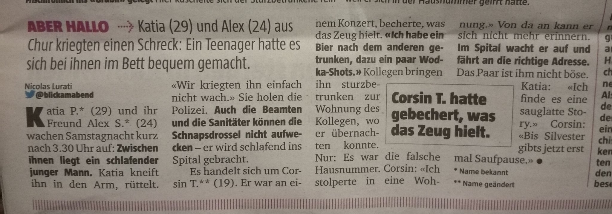 silvester im bett