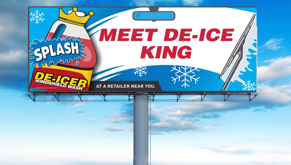 SPLASH_Products's tweet photo. Meet your De-Ice King! 👑❄️ SPLASH De-Icer is here to combat the ice, sleet, & snow this winter. Now available at select Walmart stores! For more information on SPLASH De-Icer please visit: https://t.co/uUBmQ0MzKu #ItsSPLASHseason https://t.co/OqFSoMMSkv