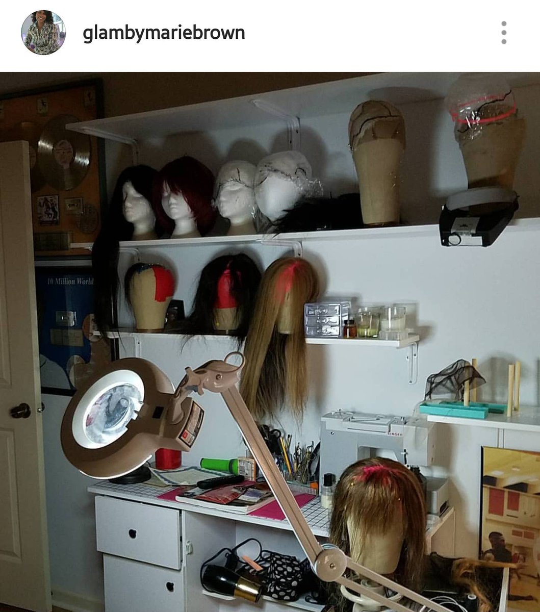 GlamorazziSalon's tweet image. What down time?! Happy Monday! #alwaysworking #glambymariebrown #wigwork