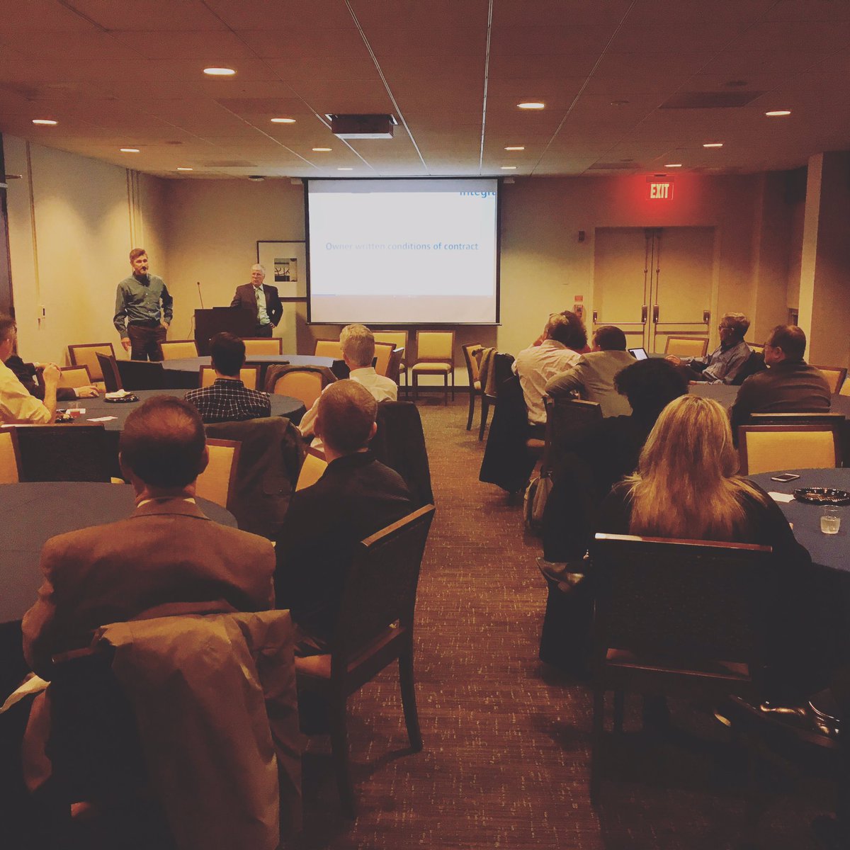 EDAContractors's tweet photo. CSI Philadelphia’s November presentation with Dave Stutzman @dstutzman and Darv Dombach. @USA_Architects A great duo with a combined IQ over 385! Thanks @DrexelUniv for hosting us!
#toosmart #csi #eda #csiphilly #usaarchitects #conspectus #aia #aiaphilly https://t.co/EySFNDF56r