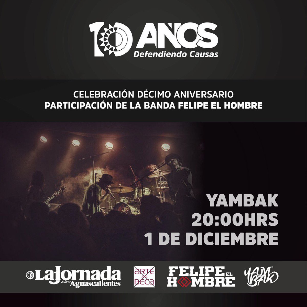 El 1ero de Diciembre celebraremos junto a ti en el Yambak. 

Habrá sorpresas para nuestros seguidores 😎 y la presentación de <a href="/felipeelhombre/">Felipe el Hombre</a> 👌🏻⚡️