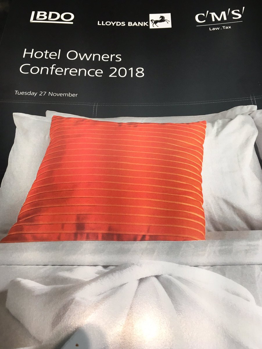 Looking forward to this morning’s 2018 Hotel Owners Conference at <a href="/CMS_law/">CMS UK</a>’s London office, hosted by CMS, <a href="/LloydsBankBiz/">Lloyds Business</a> and <a href="/BDOhospitality/">BDOhospitality</a> #CMSlaw