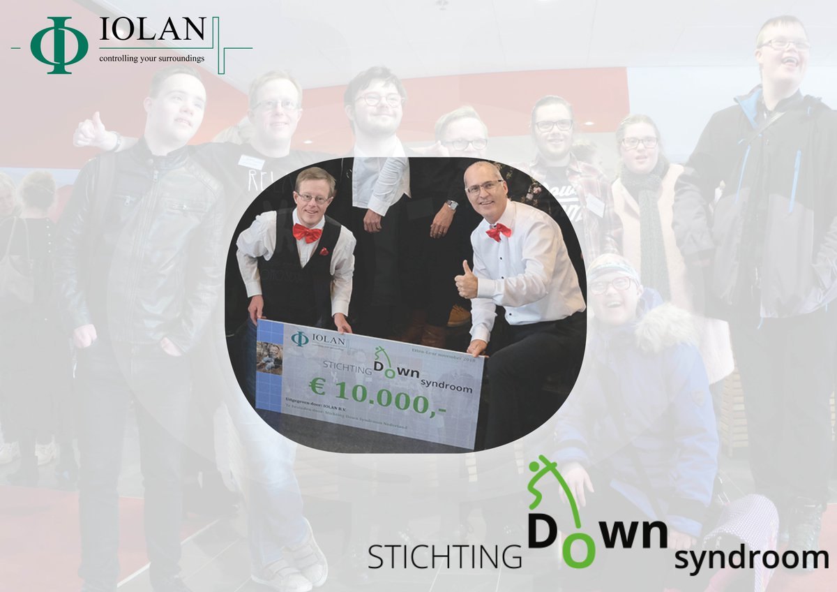 Gisteren hebben we met trots de cheque van onze kerstactie 2018 overhandigd aan dhr. D. de Graaf van Stichting Downsyndroom. Lees er meer over op onze website: iolan.com/nl/nieuws/sdsk…