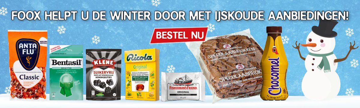 U heeft nog t/m 7 december de tijd om te profiteren van de ijskoude FOOX Winterdeals! 
Bestel direct vanuit de folder: foox.nl/vendor/ezine/p…