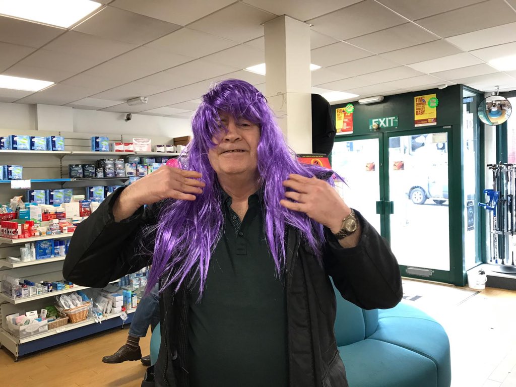 Bedminsterpharm's tweet photo. The @Bedminsterpharm #pancreaticawarenessmonth hits the road today. Bubble Play Cafe on East Street will experience the #pharmacy #TurnitPurple makeover. Its #Ballons, #Facepaintng and more of such pics if you join our symptom aware #bemmypurplearmy https://t.co/tN9VD36Uhr