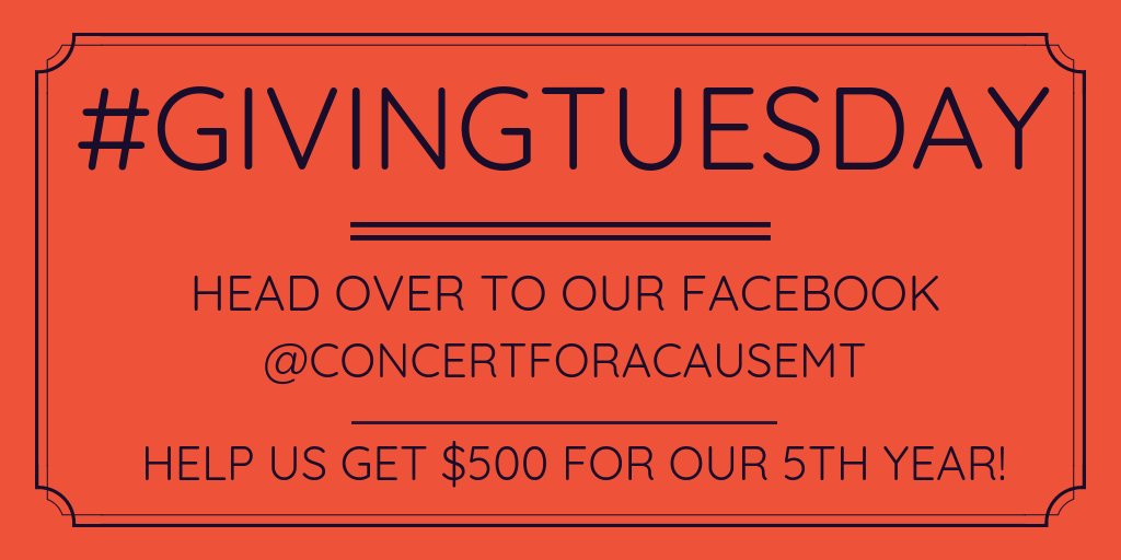 CFAC_mt's tweet image. Every donation made for #GivingTuesday will be matched!