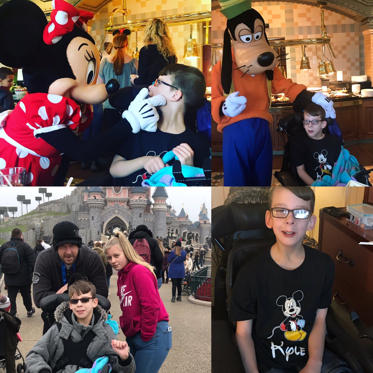 RuthnChris's tweet photo. @MakeAWishUK Kyle had an amazing time at Disneyland. Thank you for making his wish come true 💙💙💙 https://t.co/KJLqTzSkL7