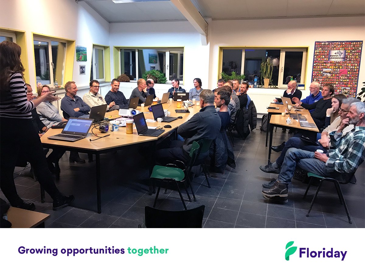 Gisteren waren wij in Ursem voor een workshop over Floriday! 

Wij geven de komende tijd workshops door het hele land. Wil jij ook een introductie van Floriday? Meld je aan op onze website: floriday.io/workshops