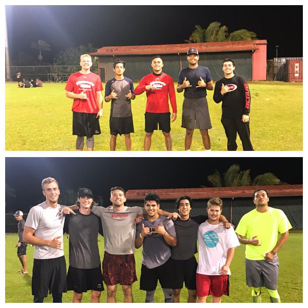 Uhhilobaseball's tweet photo. Day 1 of the Vulcan Challenge (Ultimate Frisbee) goes to Team Yamada @HiloVulcans #vulcanpride #imuavulcans #letsgohilo https://t.co/jT7B2AVp7p