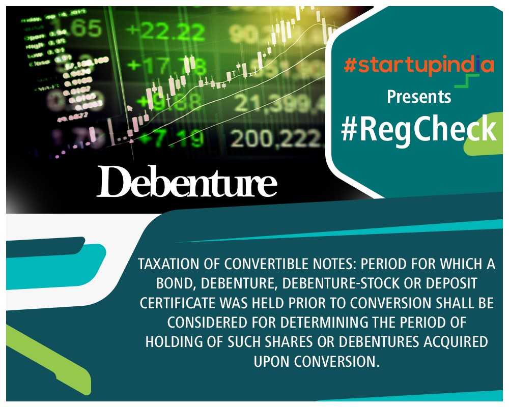 startupindia's tweet photo. Provisions on taxation for convertible notes! To know more about the regulatory changes made by @DIPPGOI, follow #RegCheck. https://t.co/68wnEHVG2o