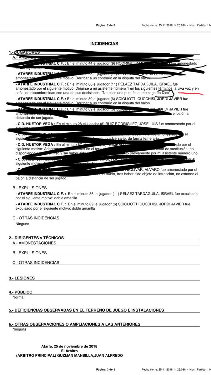 Con el máximo respeto, aun sin merecerlo, esto me indigna, en dios yo nunca me cagó, quien me conoce lo sabe, solo para pedirle o agradecerle, y que seas expulsado por algo que escuchen de verdad, y estén pendiente de lo que realmente hay en juego...
Jode no jugar por estas cosas