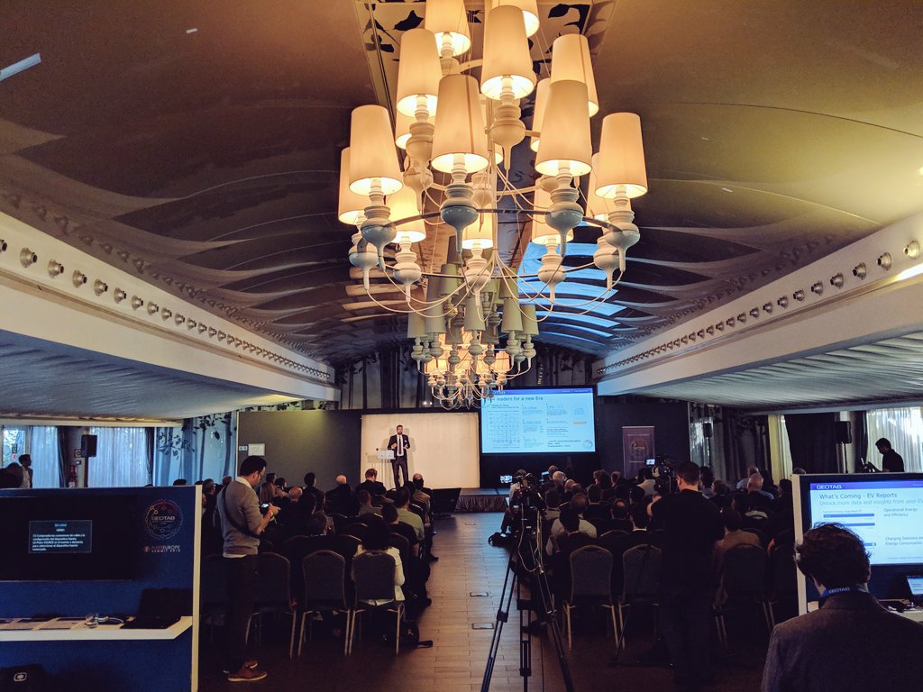 GEOTAB's tweet image. Stefano Peduzzi, Geotab's European Director, wraps up the first half of Geotab Mobility Connect after examining the future of the OBD-II port and the role of the "Neutral Vehicle" platform!