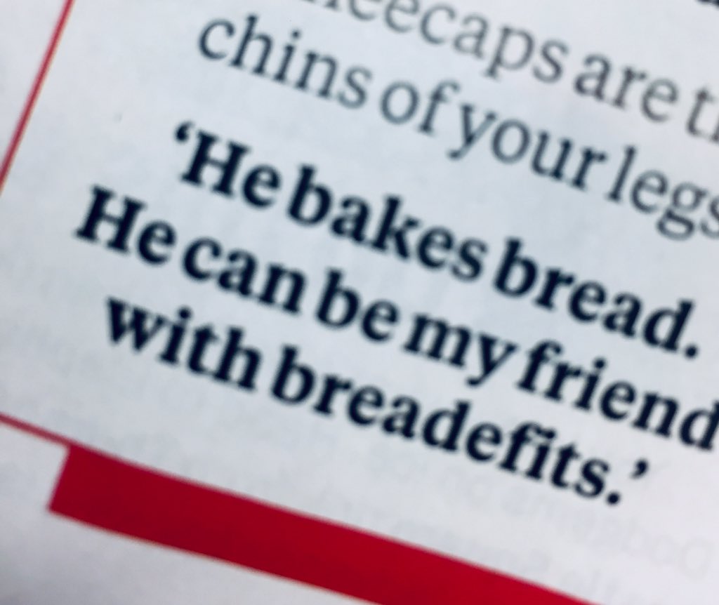 I saw this in <a href="/TimeOutLondon/">Time Out London</a>; @IAmPippaEvans : Did I mistunderstand the whole <a href="/TheShowstoppers/">Showstopper! The Improvised Musical</a> show yesterday? 

#breadislife #iamfrench #veryfrenchproblems