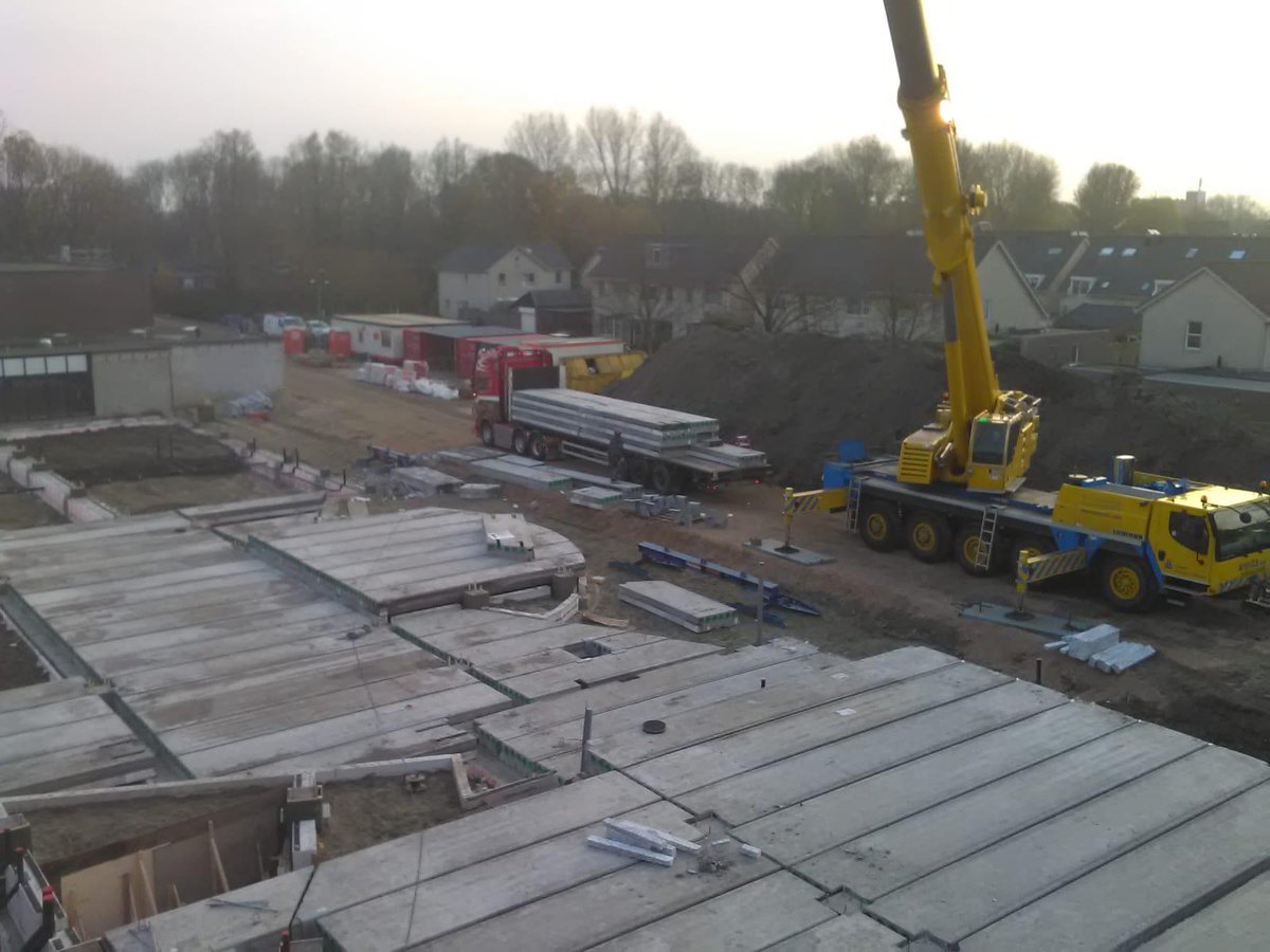 Gestart met het leggen van de bgg Calvijn College #Middelburg