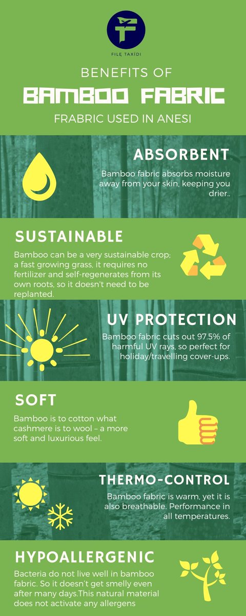 🌿 Your travel buddy is made of ECO FABRIC! 🌿

Did you know that Bamboo Fabric benefits you and our environment?

Check this infographic to know what those are👇

#filetaxidi #anesi #bamboofabric #ecofashion #sale #comfort #style #traveljacket #cotton #ssc #helpofw #philippines