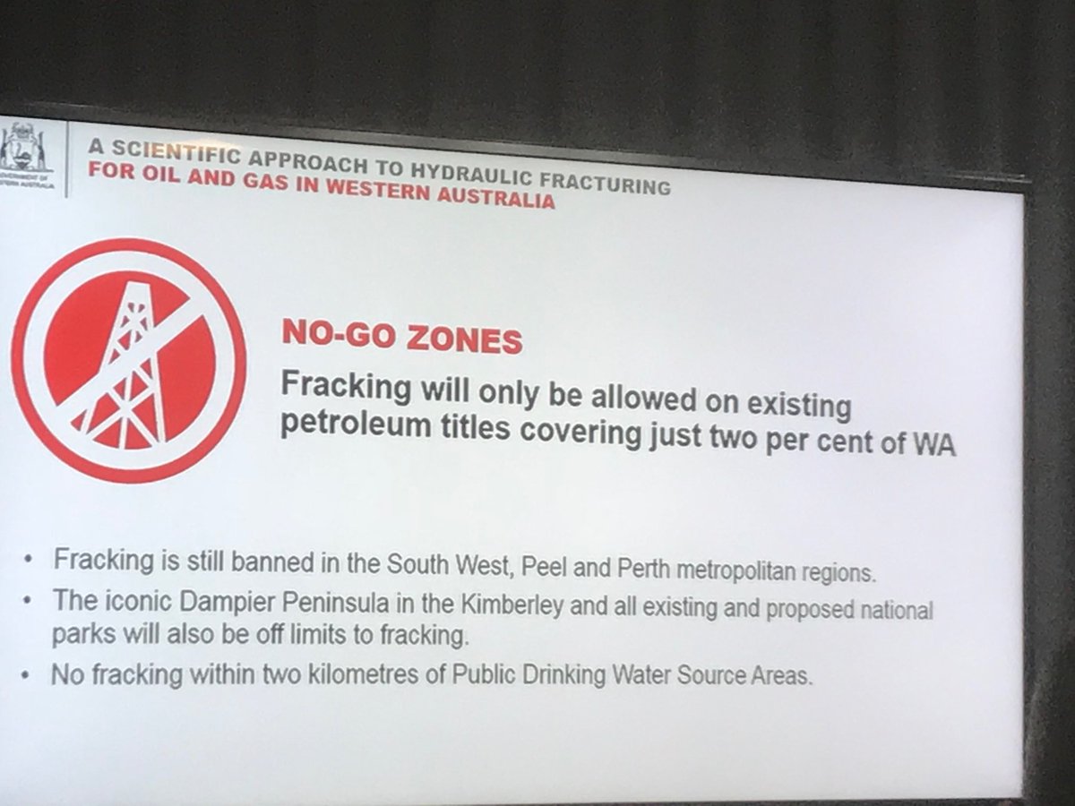 JessicaStrutt's tweet photo. FRACKING INQUIRY: WA Govt’s position on what its policy will be going forward on fracking @abcperth https://t.co/OojoCfHTNu
