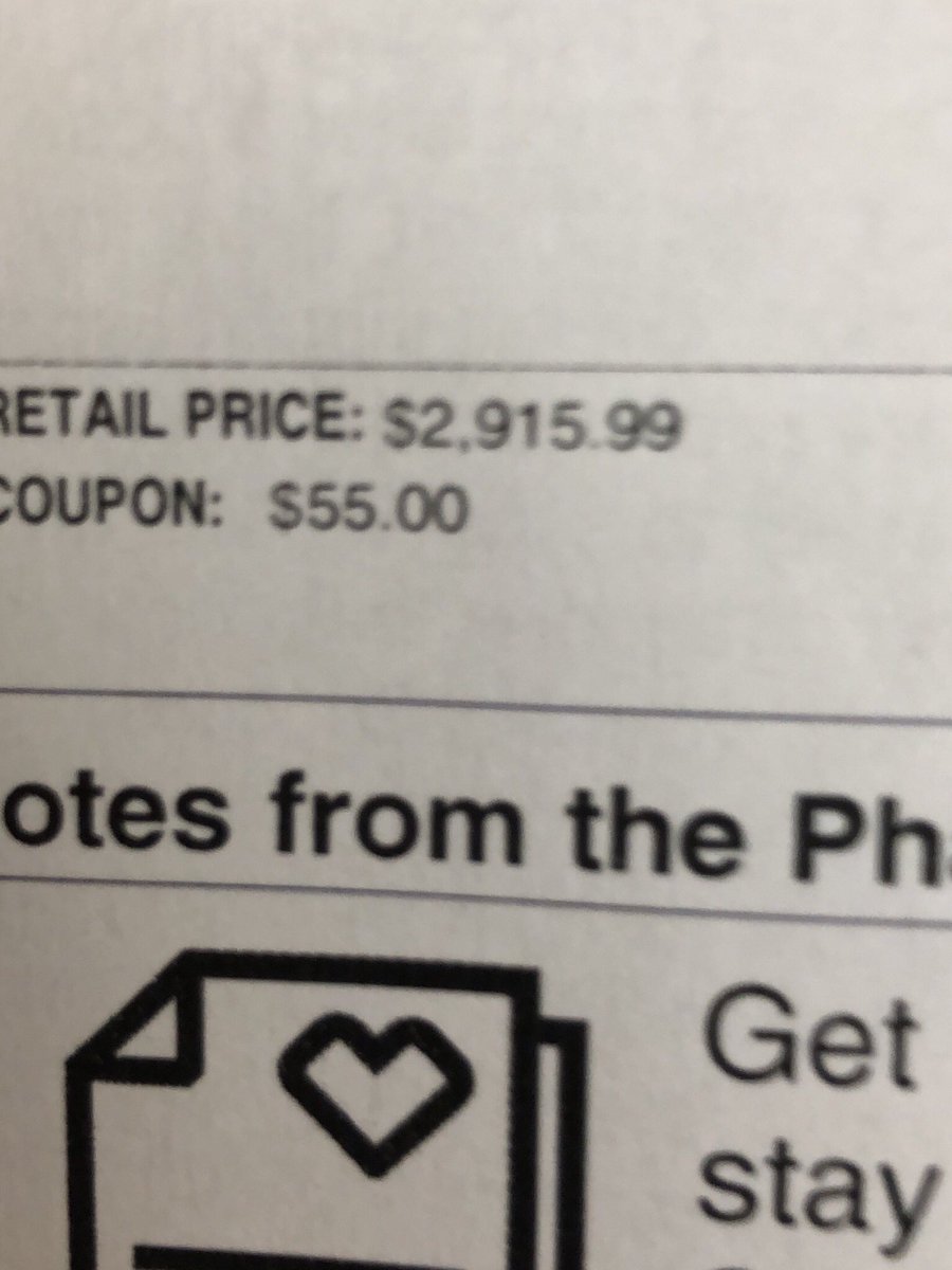 crettew's tweet photo. This is what it takes to keep my kid alive for three months. Itโs ridiculous. Without insulin she would die. #insulin #Insulin4all #typenone #type1 #thankgodforinsurance #apumpisnotacure #whocanaffordthis #justonerx #withoutitshewoulddie #humalog https://t.co/4QmMyNJxhl
