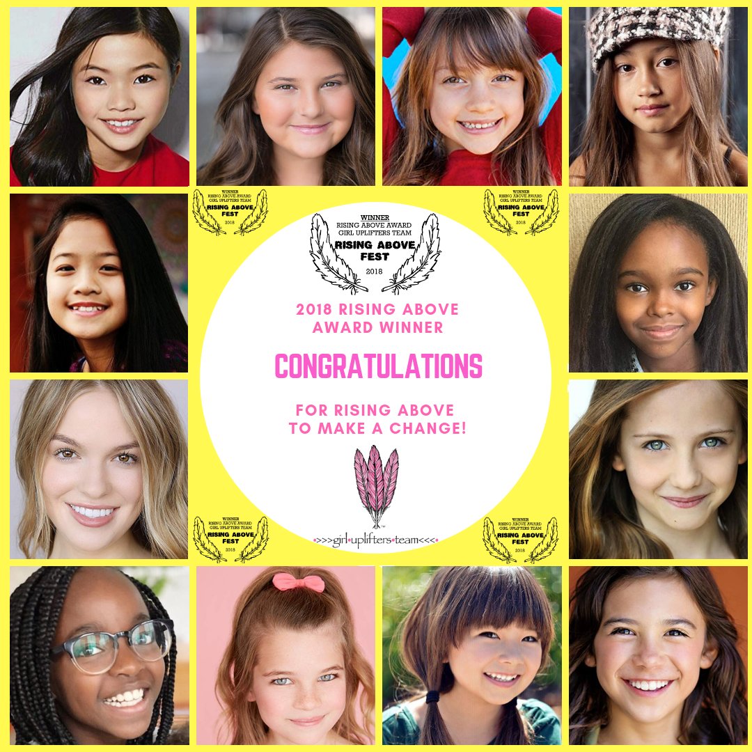 Congrats @UpliftersTeam for winning the Rising Above Award for rising above by uplifting others! 
#Hollywood #award
#scarlettestevez #risingabovefest #lilykincade #girlupliftersteam #mayaleclark #womeninfilm #actress #love #raeganrevord #mackenziehancsicsak #lidyajewett #miyacech