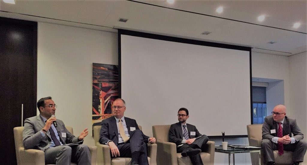 wipalm's tweet photo. A spirited discussion as part of our accounting and insurance issues panel on #blockchain technology at our @gowlingwlg_ca Blockchain 2.0 event.  Thanks panelists Paritosh Gambhir, Mark Morency and Ryan Leopold for passion and insights. #cryptocurrency #innovation https://t.co/6UrocdAJ6i