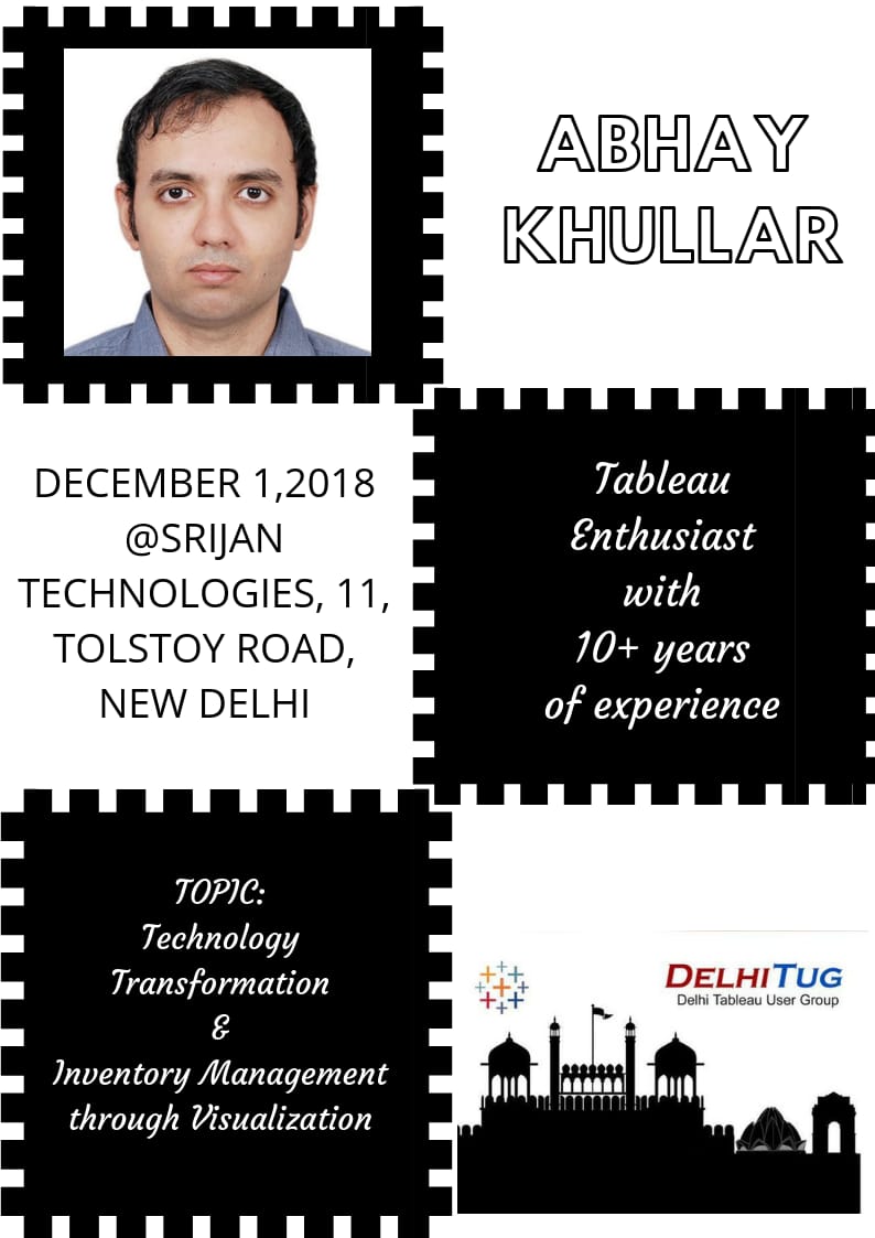 DelhiTUG's tweet image. 4 more days to go.
An exciting session on Inventory Management via #Tableauvisualization awaits you. @LakshayDhamija @iamlakshmi_ @chetna_gupta26 @DelhiTUG @tableau @ravi_gajula90 @ArpitDBA @RajeshNaikS @tableau @jordanscott__