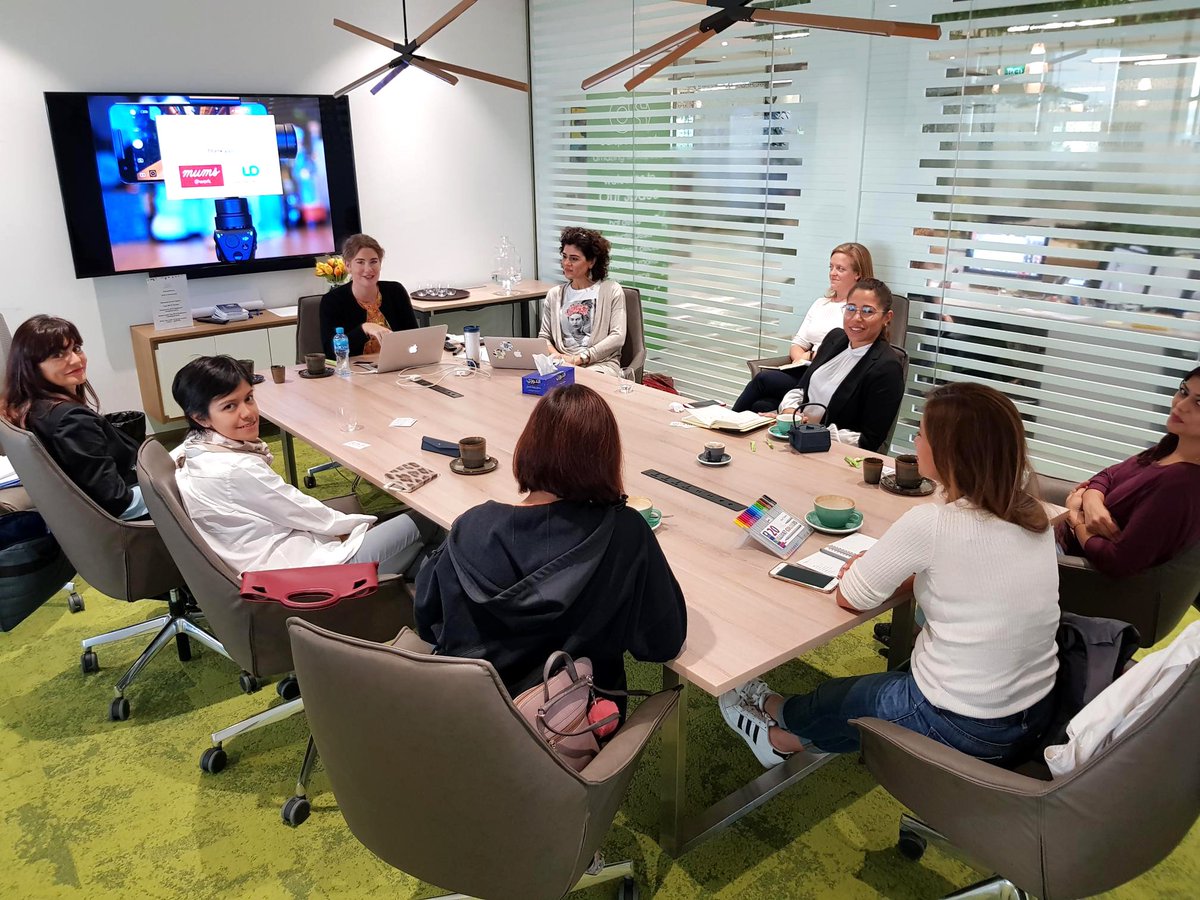 womenatworkme's tweet photo. Full workshop yesterday as we delved into the world of creating engaging stories and video for social media with Dawn Kubicek from Leaders In Digital. Thanks to @ourspace_work for providing the venue,it's a stunning co-working space!
#mumsatworkme #dubaimums #socialmediaworkshop https://t.co/lWFKlasfyq