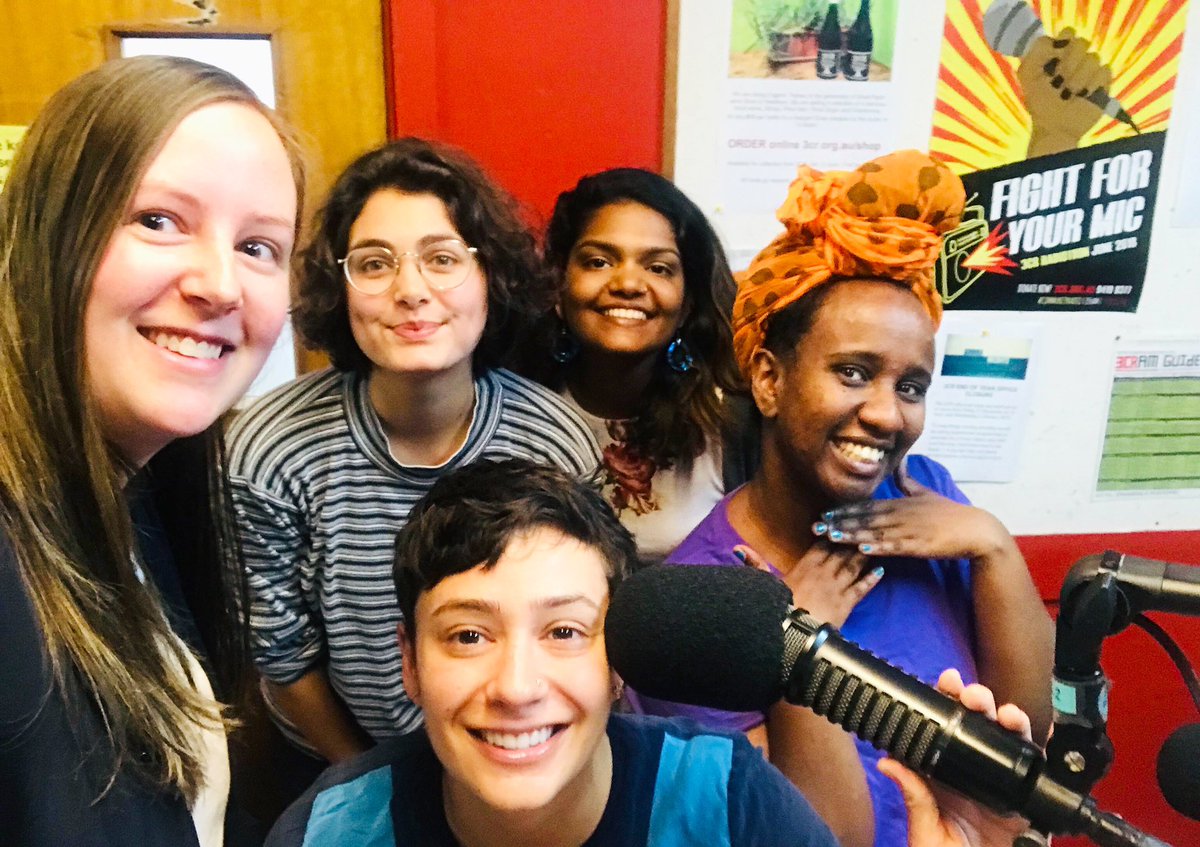 anyasaravanan's tweet photo. Jayde &amp; @arimilecki from @WHEast in the @3CR studio this morning, discussing the #16DaysOfActivism &amp; #Together4GE campaigns + the work that health services across Vic are doing to address gender-based violence - listen back on https://t.co/8eukNbS0Ve… / podcast app 🙌🏾 https://t.co/eHjxQpmYQm