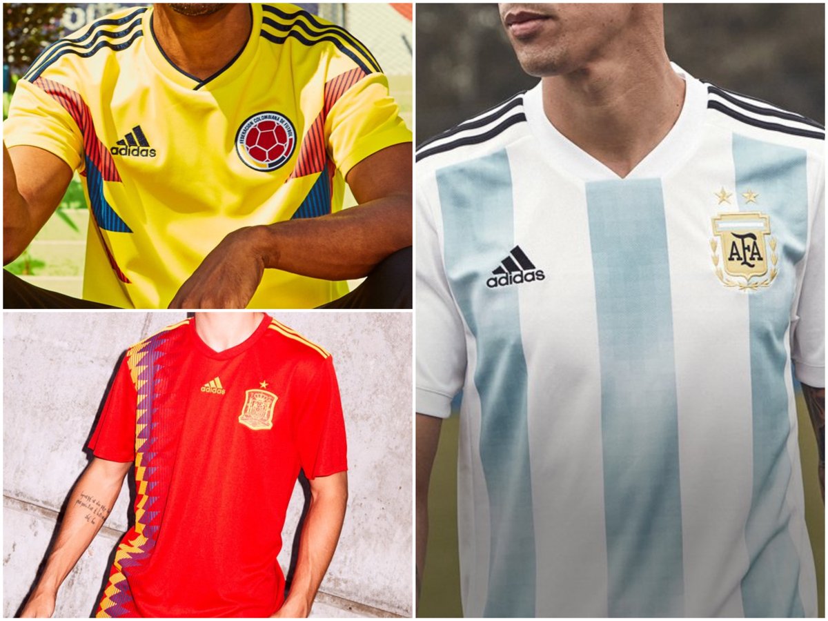 SOLELINKS's tweet photo. Ad: OVER 60% off adidas 2018 World Cup⚽️Jerseys at $31.50 each + FREE shipping, use code CYBER2018 => https://t.co/yyaTJpWdFV https://t.co/OHk0xwzK3f