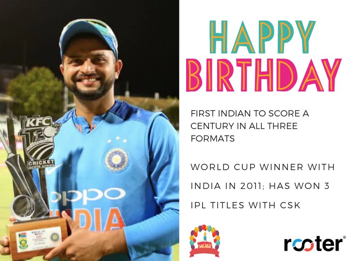 Happy birthday, Suresh Raina!   