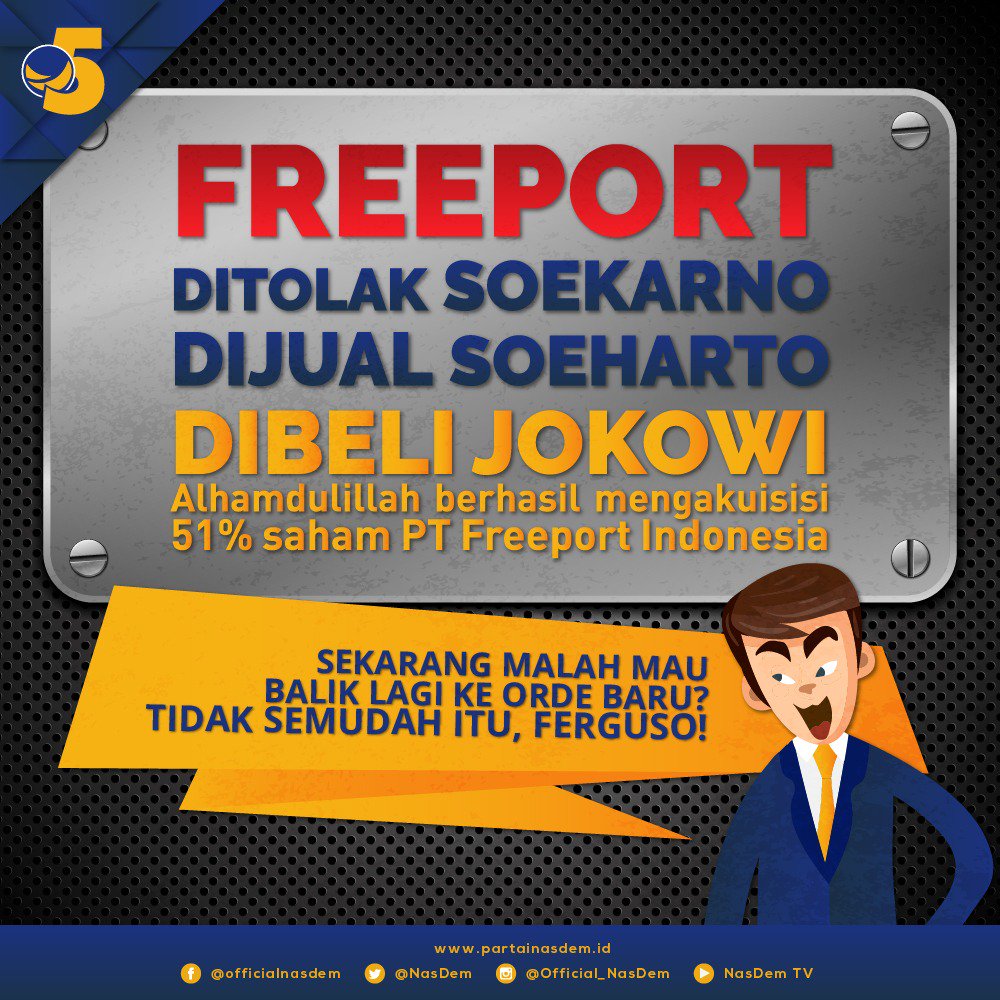 Setelah semua usaha keras yang di lakukan Presiden <a href="/jokowi/">Joko Widodo</a> untuk mensejahterakan masyarakat Indonesia

Terus mau balik lagi ke zaman Orde Baru?

Pikir-pikir lagi, Ferguso!

#NasDemAntiMahar #PolitikTanpaMahar