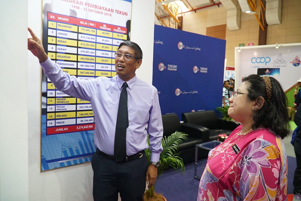 YBrs. KSU @MEDMalaysia , Puan <a href="/WanSuraya1969/">Wan Suraya</a> sempat meluangkan masa berkunjung ke Pusat Sehenti Keusahawanan MED di Hall A, MAEPS, Serdang sambil diiringi CEO TEKUN, YBhg Datuk Baharom Embi &amp; pihak pengurusan. 

#MyTEKUN #MAHA2018