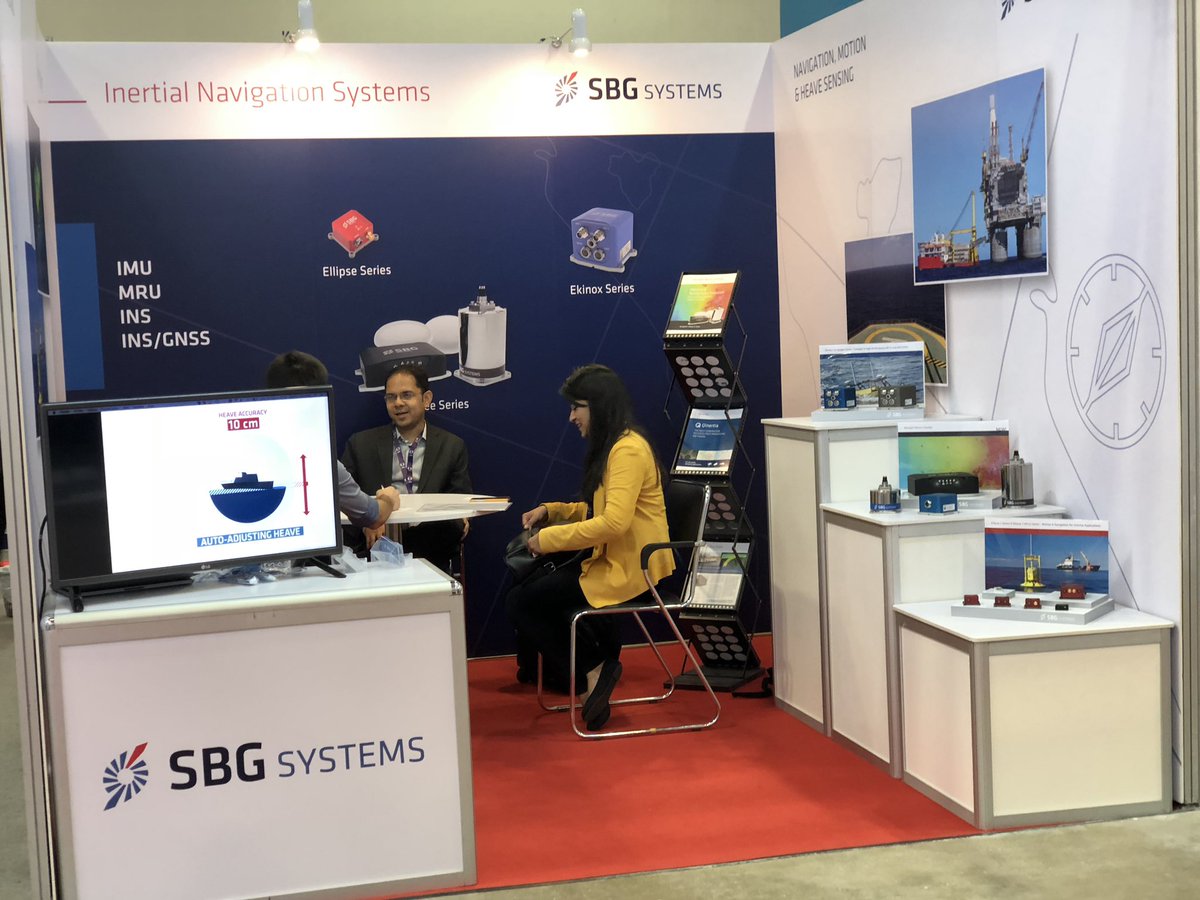 #OSEA has started today in Singapore. Feel free to stop by during those 3 days all dedicated to offshore and marine industry! @SBG_Systems – at Marina Bay Sands