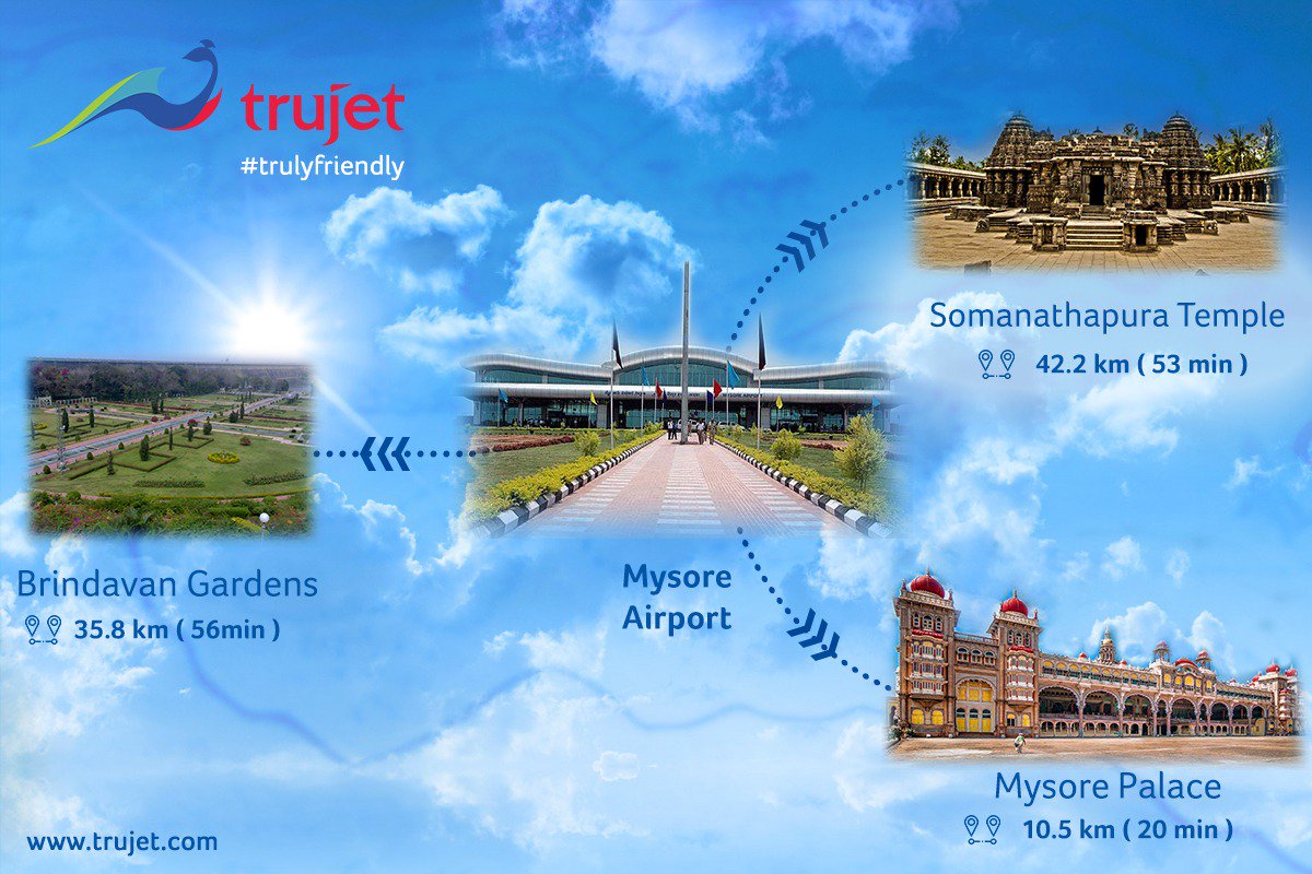 FlyTruJet's tweet photo. #DestinationGuide - Mysore...... @FlyTruJet, Yours Truly Friendly !!!
#TruTravelers #Mysore #MysoreTourism #Mysoretrip #guide #travel #tourism #Travelplanning #domesticflights #flytrujet #Trujet #Yourstrulyfriendly #Trujetairlines https://t.co/00xlhLfmCS
