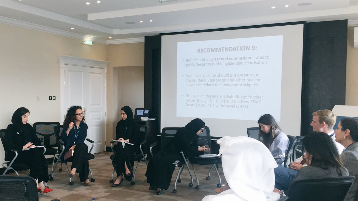 TrendsRA's tweet photo. Thank you to all participants at the #DebSecPlus18 Discussion, dynamic & fruitful debates on applied solutions for rehabilitation of former extremists & nuclear non-proliferation. Special thanks to our partner @Hedayah_CVE for their excellent work. @FriendsofEurope @DebSecPlus https://t.co/vV9TL24fsd