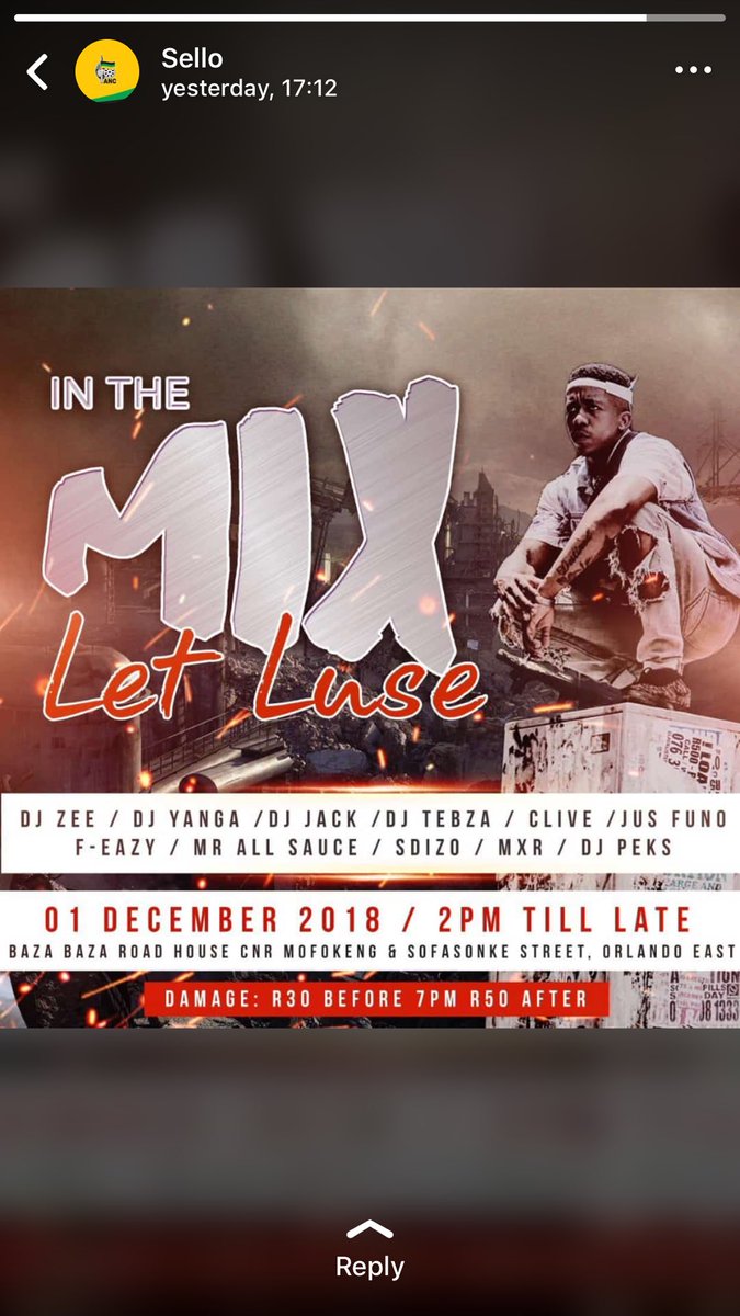 Inthemix_vibe's tweet photo. The people have spoken...
All roads lead to the annual #LetsLetLuse party brought to you by #InTheMix 💥💃🏾🍾
@Ce_mone @SizLifestyle @_ChantalZ #InTheMixSoweto https://t.co/kOZXsSUndA