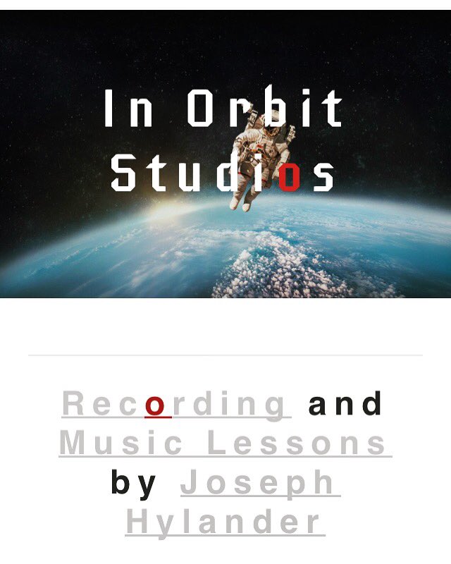 JosephHylander's tweet image. Finally updated!JosephHylanderMusic.com #InOrbitStudios #MusicLessons #RecordingStudio