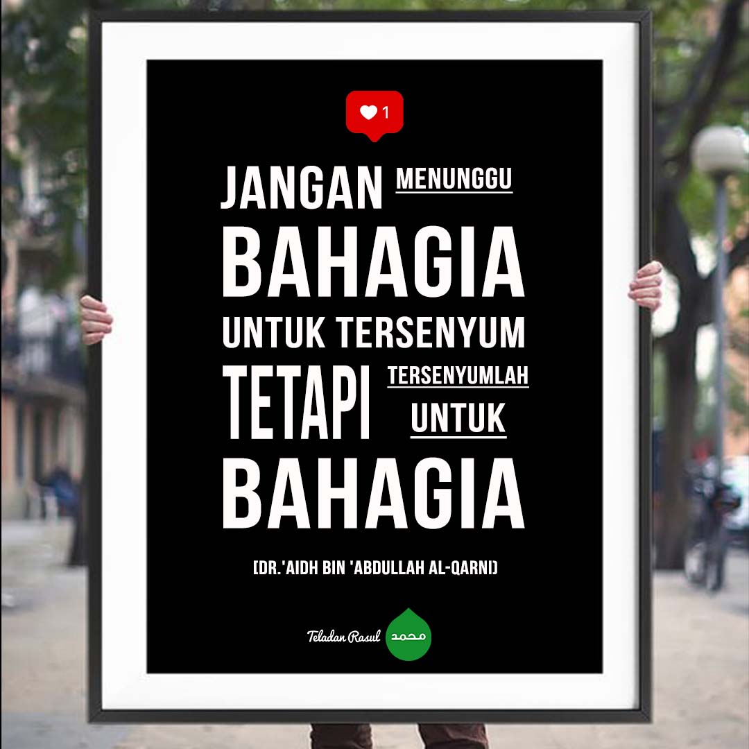 Tersenyumlah agar kamu bahagia :) . . #TeladanRasul