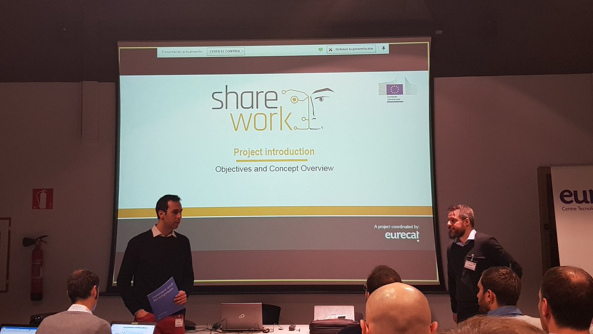 CNRPst's tweet image. I like the smell of kick off meeting in the morning... a new @EU_H2020 project on human-robot collaboration #ShareWork #FoF  many partners and a lot of work ahead of us #exciting @EFFRA_Live @RoboticsEU @fabbricaintelli @cnr_istc @StampaCnr @Eurecat_news