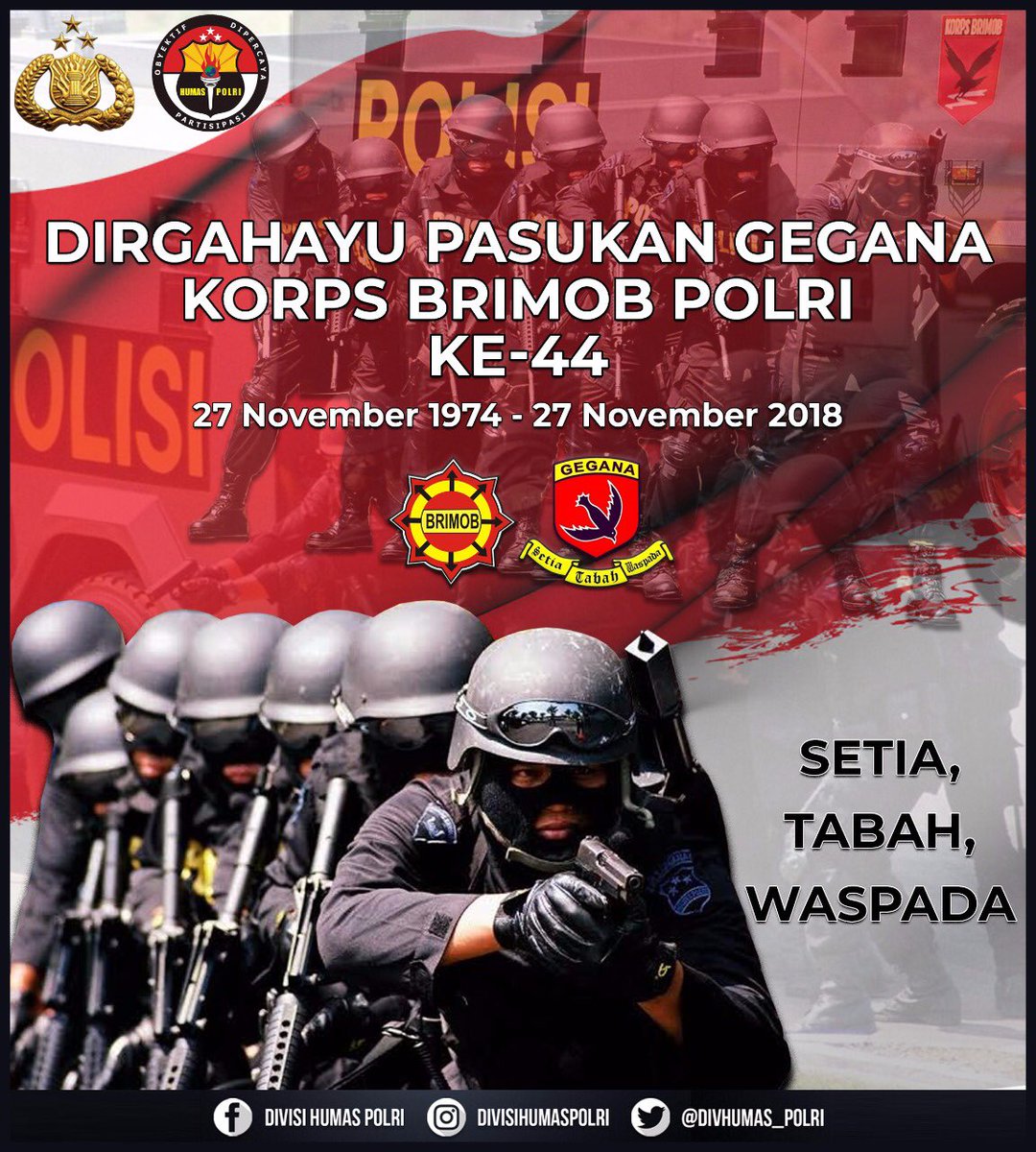 Divisi Humas Polri On Twitter Dirgahayu Pasukan Gegana Korps