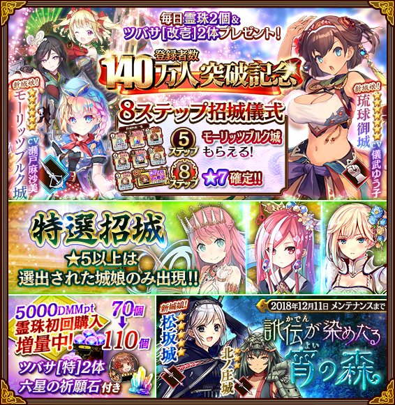 千狐 城プロre公式アカウント On Twitter 更新概要をお知らせいたします 緊急出兵 訛伝が染めたる宵の森 開始 小倉城 北ノ庄城に改壱を追加 所領の背景 Bgmを変更 城プロre