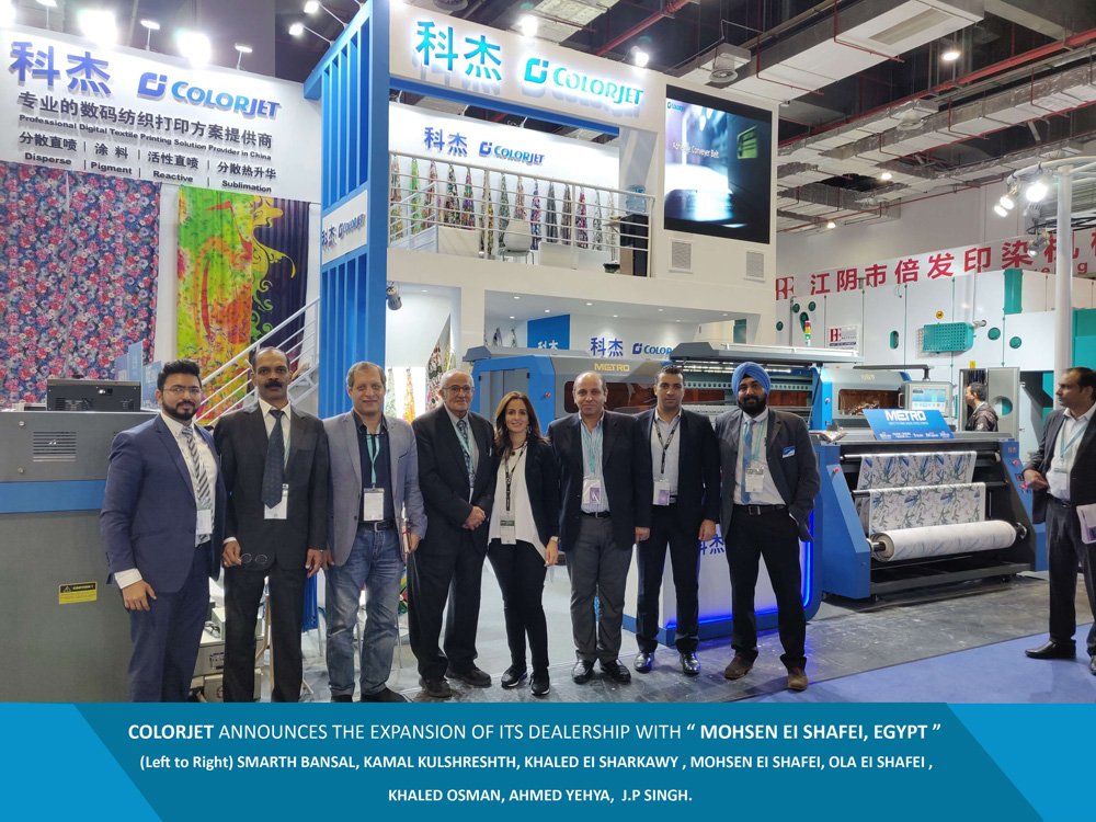 Colorjetgroup's tweet photo. @Colorjetgroup continues expansion by opening new dealership with Mohsen El Shafei in Egypt.
#digitaltextileprinter #directtofabric #digitaltextiles #reactiveprinting #pigmentprinting #textiles
Read More:-https://t.co/0t96bYsSbq https://t.co/9tRIWNzND0