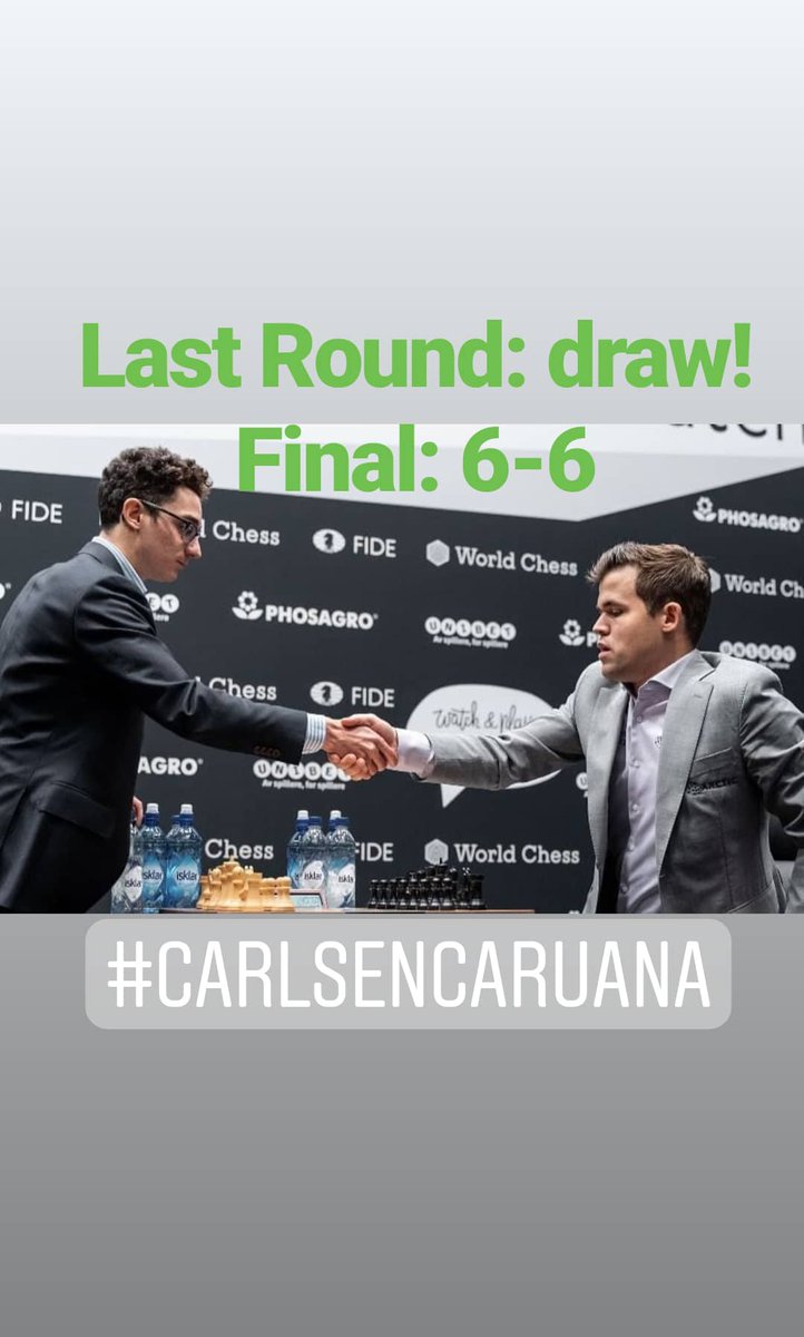 morningchess's tweet photo. #carlsencaruana2018 #CarlsenCaruana #chess #morningchess #WorldChampionship #londonplaychess # https://t.co/hO9GagQhT1