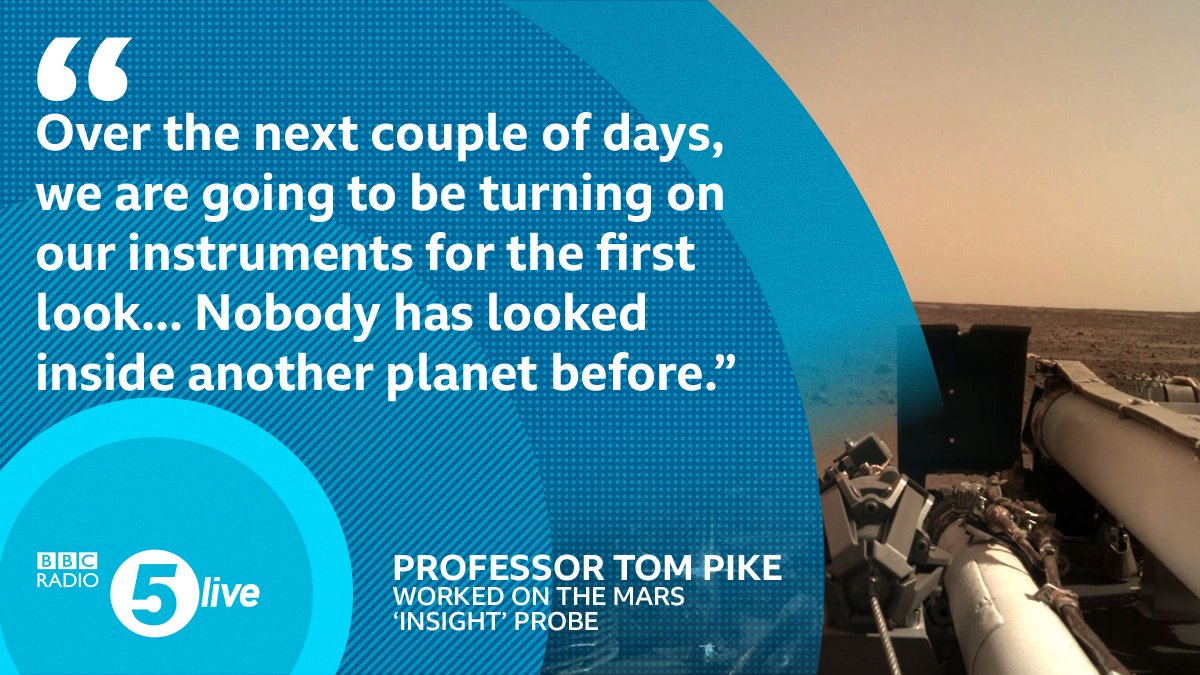 Nasa has landed a new robot on Mars after a dramatic plunge to the surface of the Red Planet! 🚀

Professor Tom Pike is from <a href="/imperialcollege/">Imperial College London</a>

#5LiveBreakfast | @NasaInSight