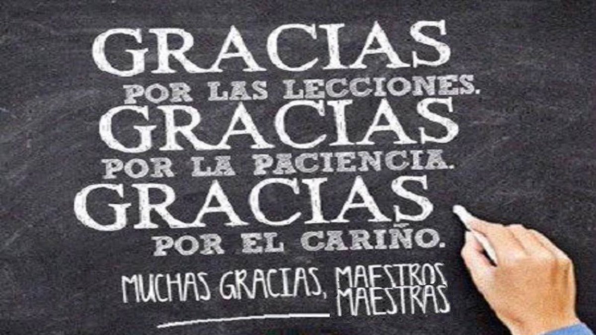 Muchas gracias, maestras y maestros #DíaDelMaestro #AMPAIESSanfer