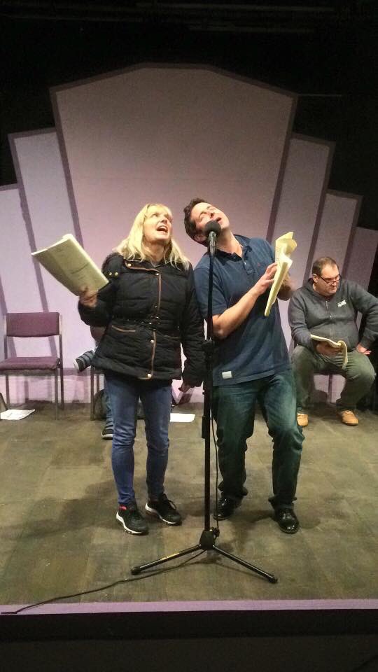 HQTheatreCW9's tweet photo. 'Buffalo Gals won't you come out tonight and daaaaance to the light of the moooooon!' Only a week to go till WBFR Theatre of the Air comes to a Harlequin Theatre near you. Christmas isn't Christmas without It's a Wonderful Life. 5 - 8 December. https://t.co/oAMqKHZygf https://t.co/BA9pQv35he