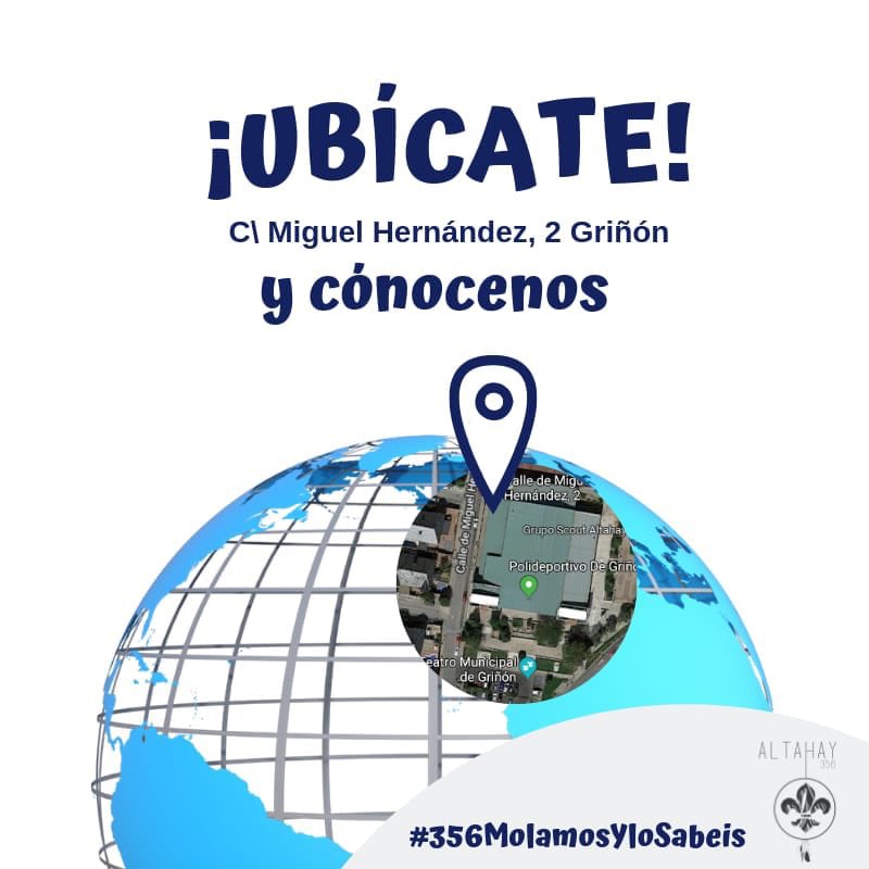 ¿Eres de #Griñón y todavía no nos conoces? Somos un grupo Scout con una misión muy importante “hacer un mundo mejor” a través de nuestros niños y niñas del municipio y alrededores ¡Ven al #Altahay!  #356MolamosYloSabéis