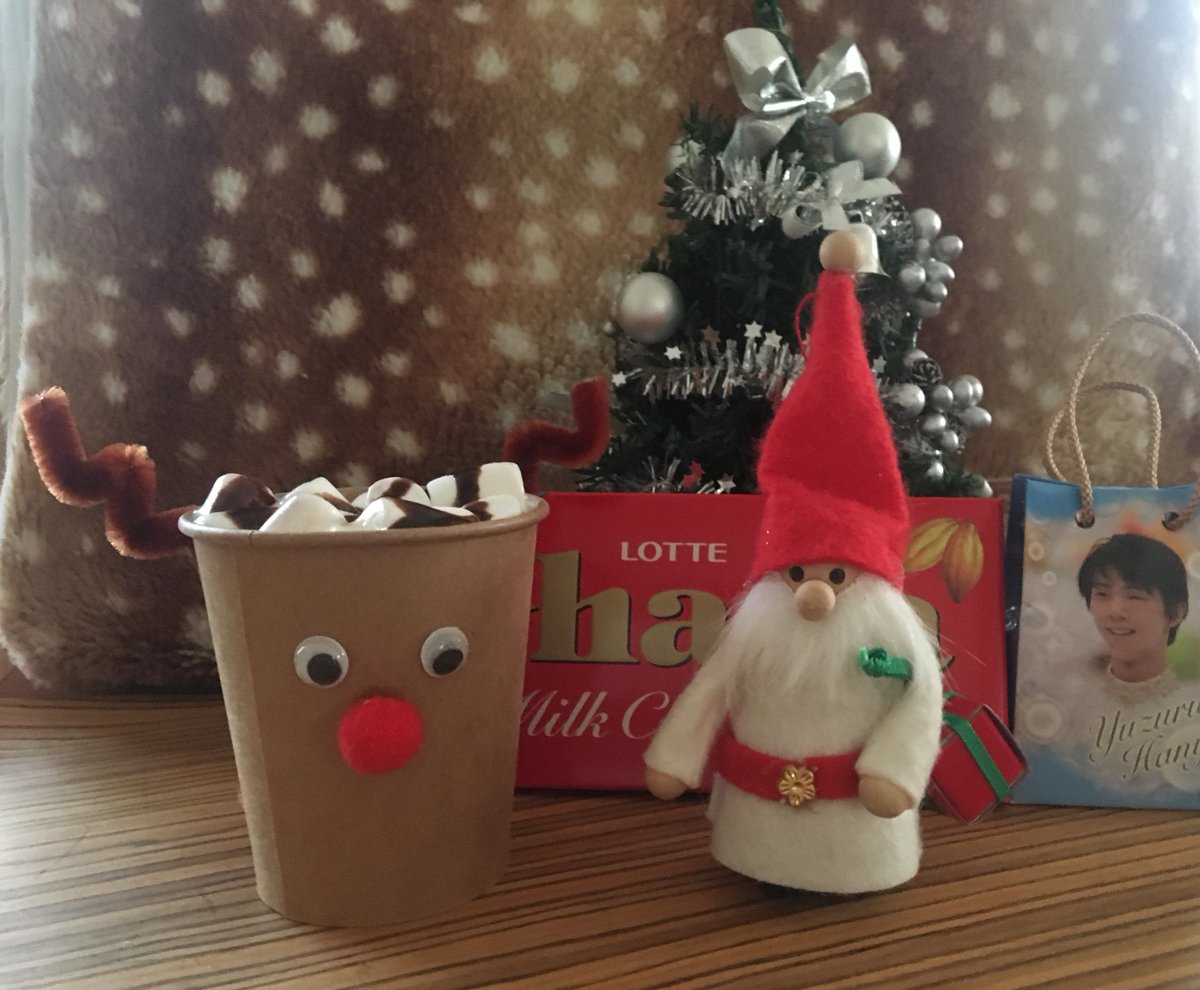 Tamago ॱ Auf Twitter ホットガーナ 手作りチョコガーナ 家にあった紙コップをちょっと工作してクリスマス感を出してみました トナカイに見えますかね
