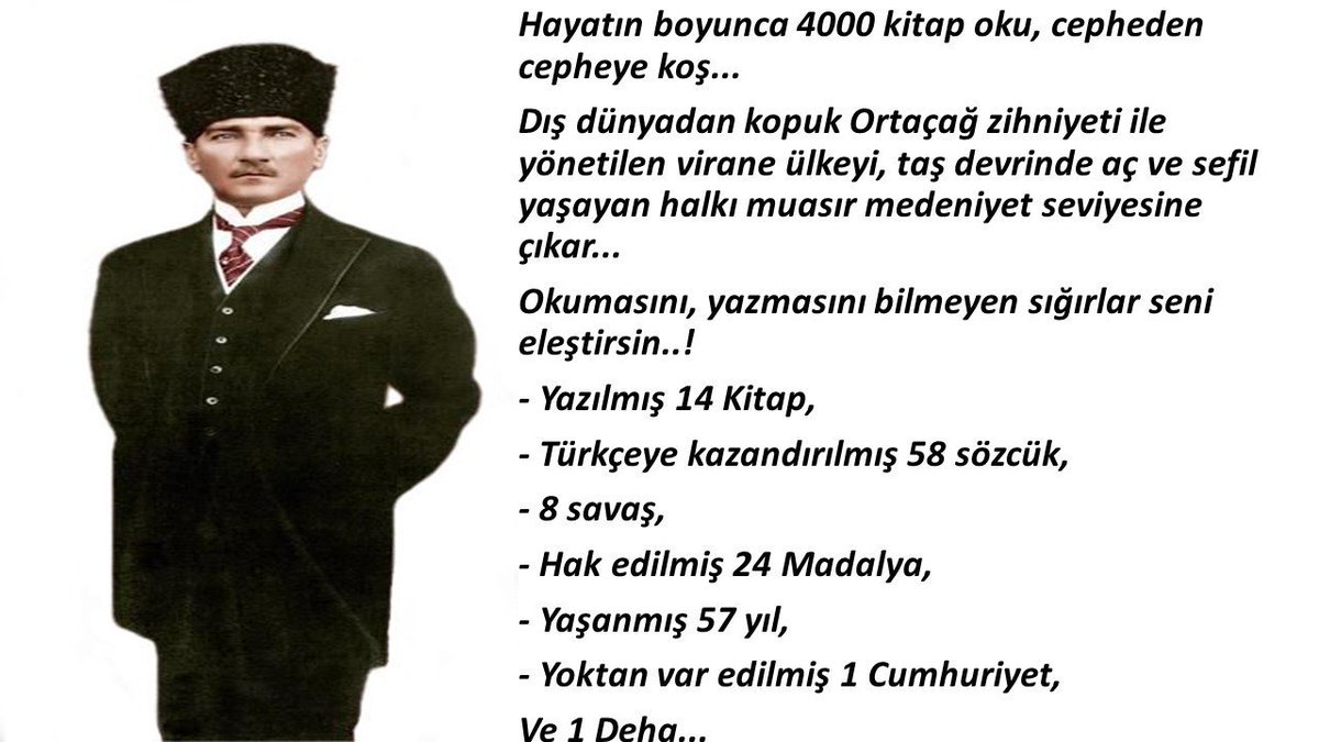 Mustafa Kemal Atatürk'üm