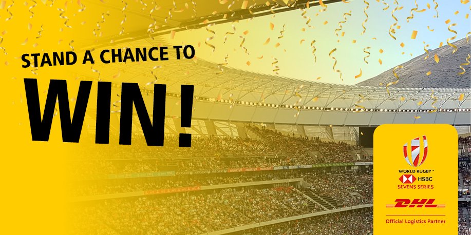 DHLAfrica's tweet image. It’s day 2 of our HSBC @capetown7s ticket giveaway! To stand the chance to win 2 tickets, RT this tweet and use the hashtag #DHLRugby7s! 

Winners announced at 4pm today! Ts and Cs apply: bit.ly/2BxwgV9 #DHLDelivers