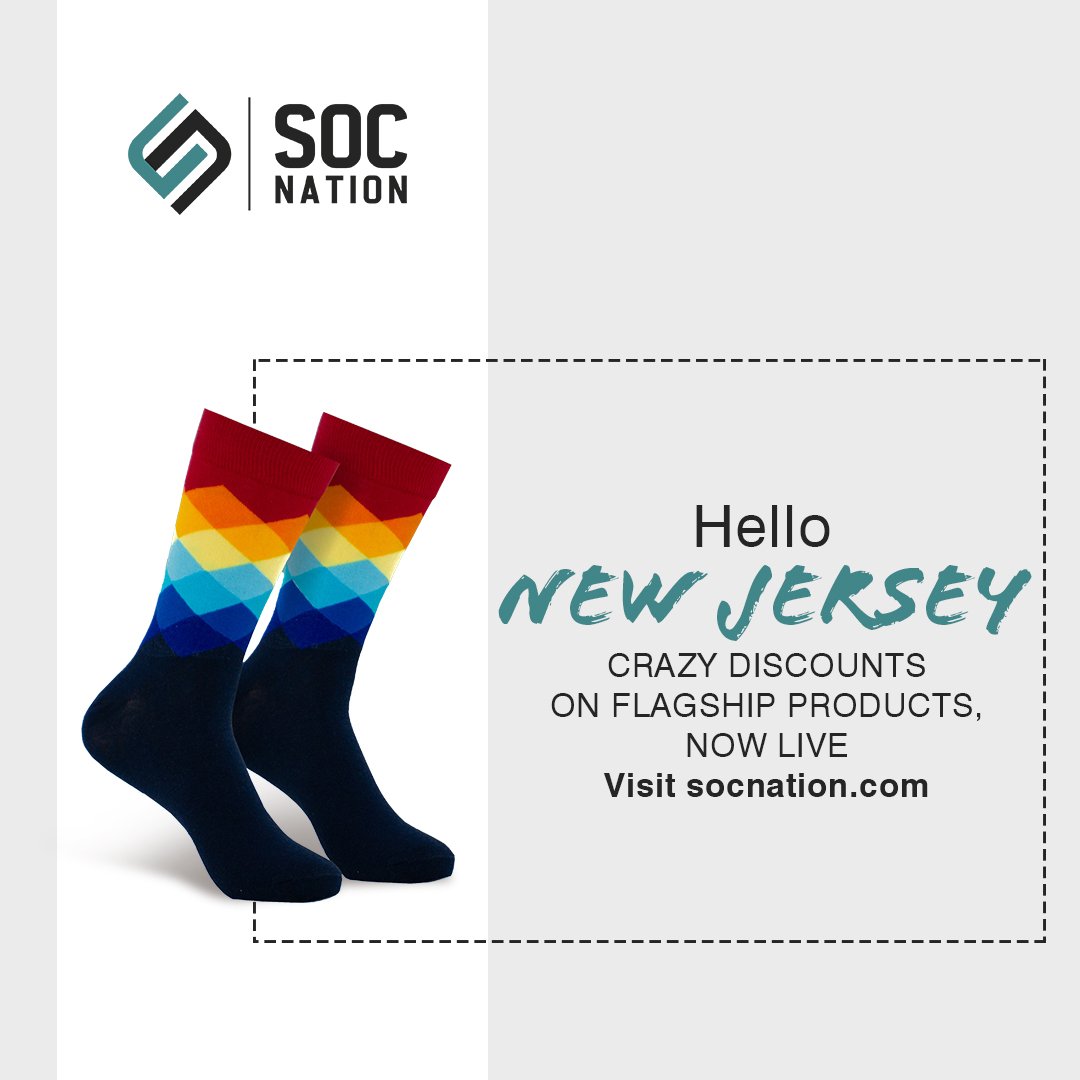 SocNation_'s tweet photo. The discount that you all have been waiting for. Get 40% off on flagship products at https://t.co/q5bGpLCsxu
...
#NewJersey #Socks #CyberMonday #ChilledOutCUpid #Discounts #Sale #Offers #BestDeals #FlagshipProduct #Deals https://t.co/zxCxXjZwKh