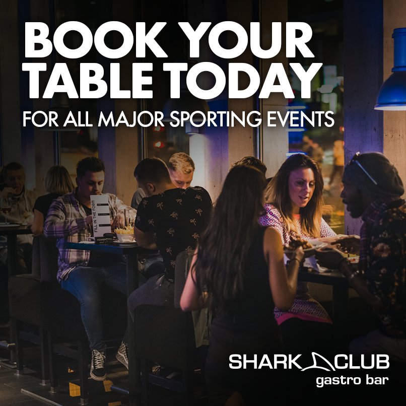 SharkClubUK's tweet image. We can't wait for the incredible sporting events taking place in the next few weeks ❗🎉

Avoid disappointment and book a table TODAY ⭐ 

#SharkClub #GameOnSC